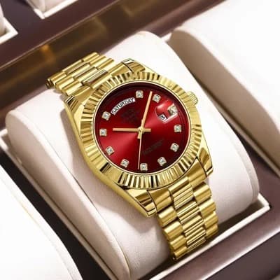 Nibosi Ruby Prestige Day-Date Watch