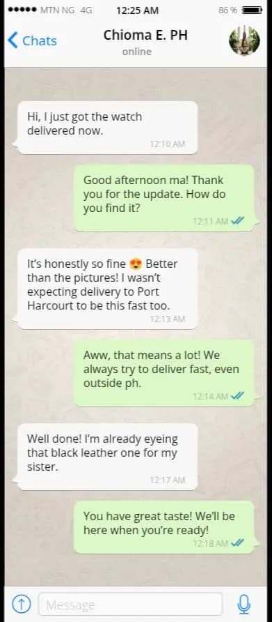 Testimonial from Chioma